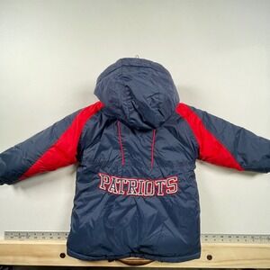 NFL New England Patriots Kids Puffer Jacket Hooded 4T Sports Club Vintage